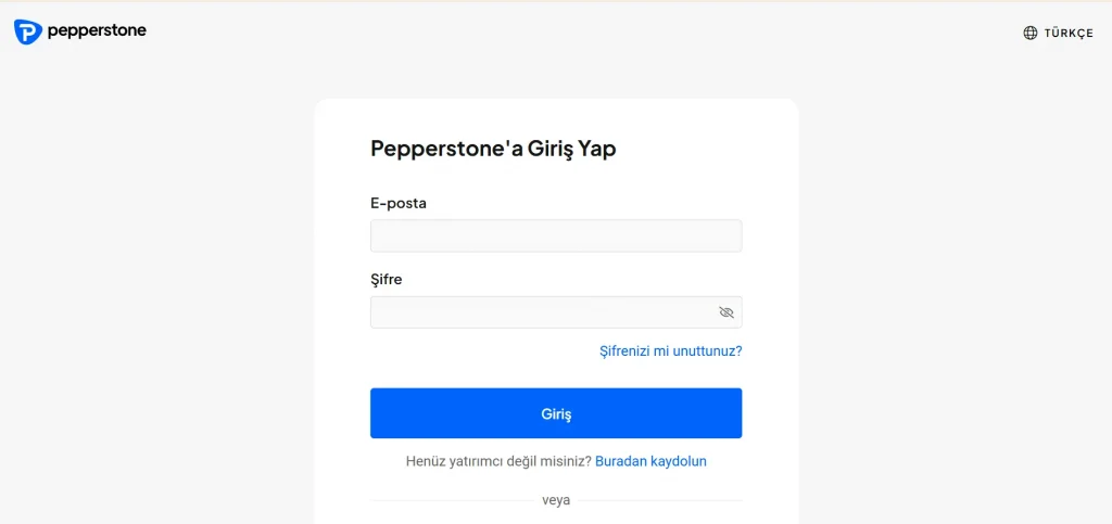 Pepperstone login